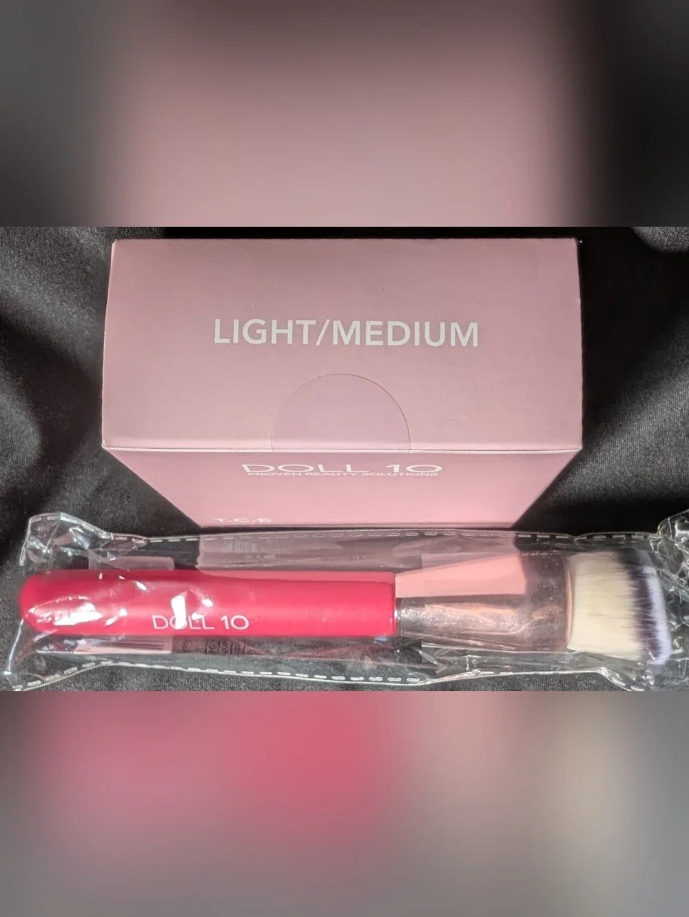 ❤️ T.C.E. Serum Powder w/Ceramides & Buffing Brush Light/Medium K-Beauty